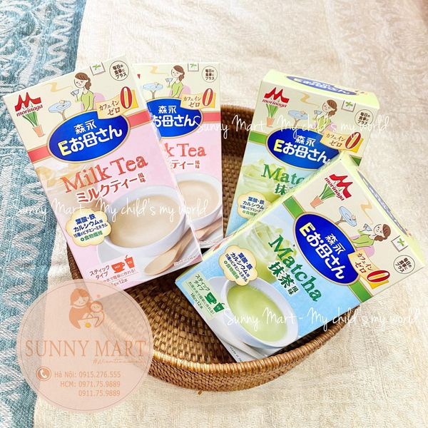 Sữa cho mẹ bầu morinaga dạng thanh đủ vị trà sữa/ trà xanh/ cà phê nhật bản 216g