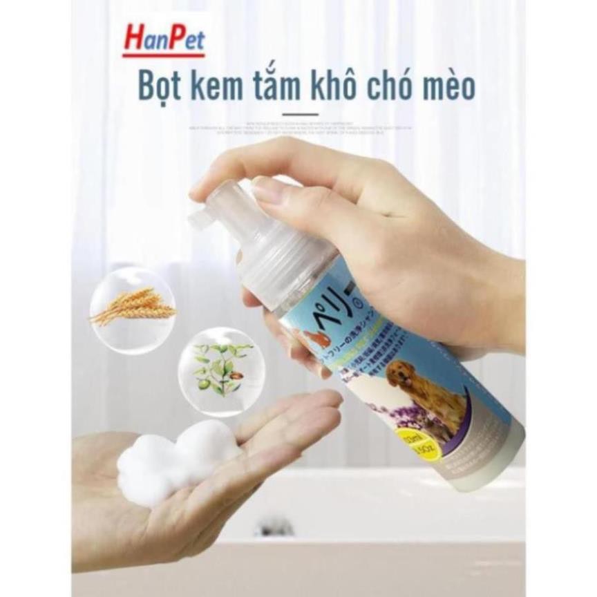 Sữa tắm SOS/Yú, sữa tắm khô lưu hương dành cho chó mèo