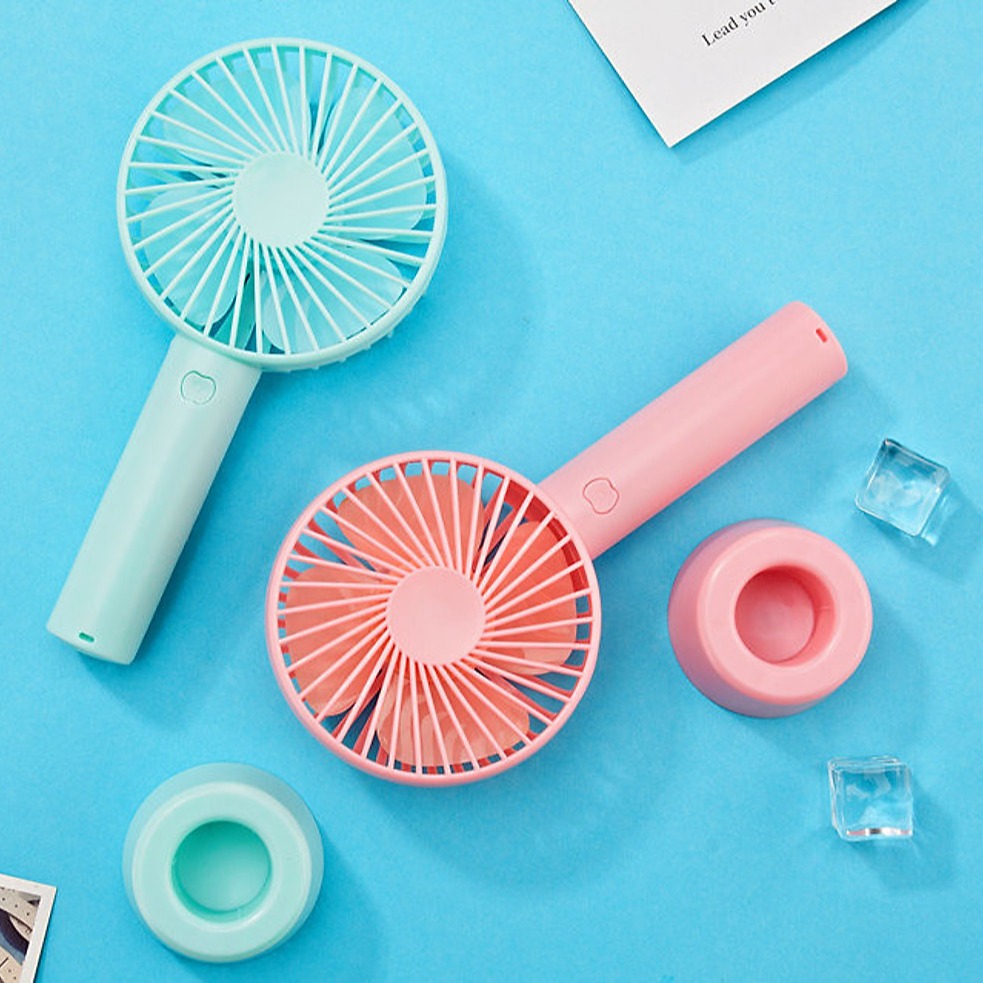QUẠT MINI CẦM TAY 4 CÁNH PIN SẠC USB ĐỂ BÀN NHIỀU MÀU_Quạt sạc, Quạt mini sạc pin, Quat mini cute Han Quoc, Quat tích điện, Quat mi ni, Quạt bàn, Quạt để bàn
