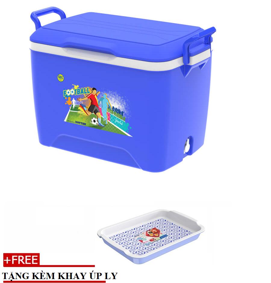 [HCM]Thùng đá 60 lít Duy Tân (66 x 41 x 45.5 cm) No.777- TẶNG KÈM 1 KHAY UP LY
