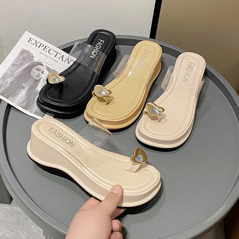 Sandal nữ quai mika chất xịn LOVE siêu xinh