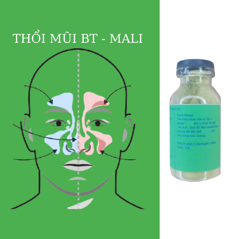 Thổi xoang BT 15gr/1 lọ, 100% tự nhiên không chất bảo quản, thổi mũi bt