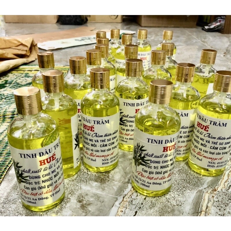 Tinh dầu Tràm Huế nguyên chất chai 100ml chai tròn