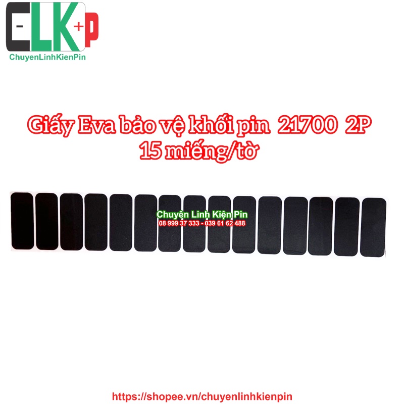 Giấy eva bảo vệ khối pin 21700-2p