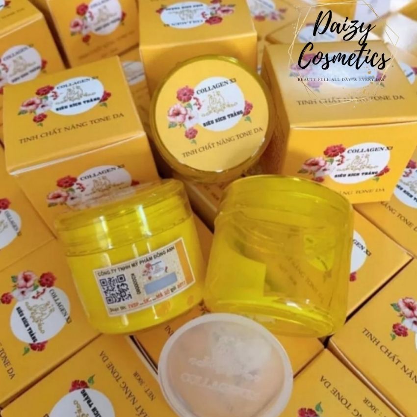 Kem kích trắng collagen x3 mẫu mới 2021- Kích trắng X3 chính hãng Đông Anh - Tinh chất nâng tone da - Daizy Cosmetics