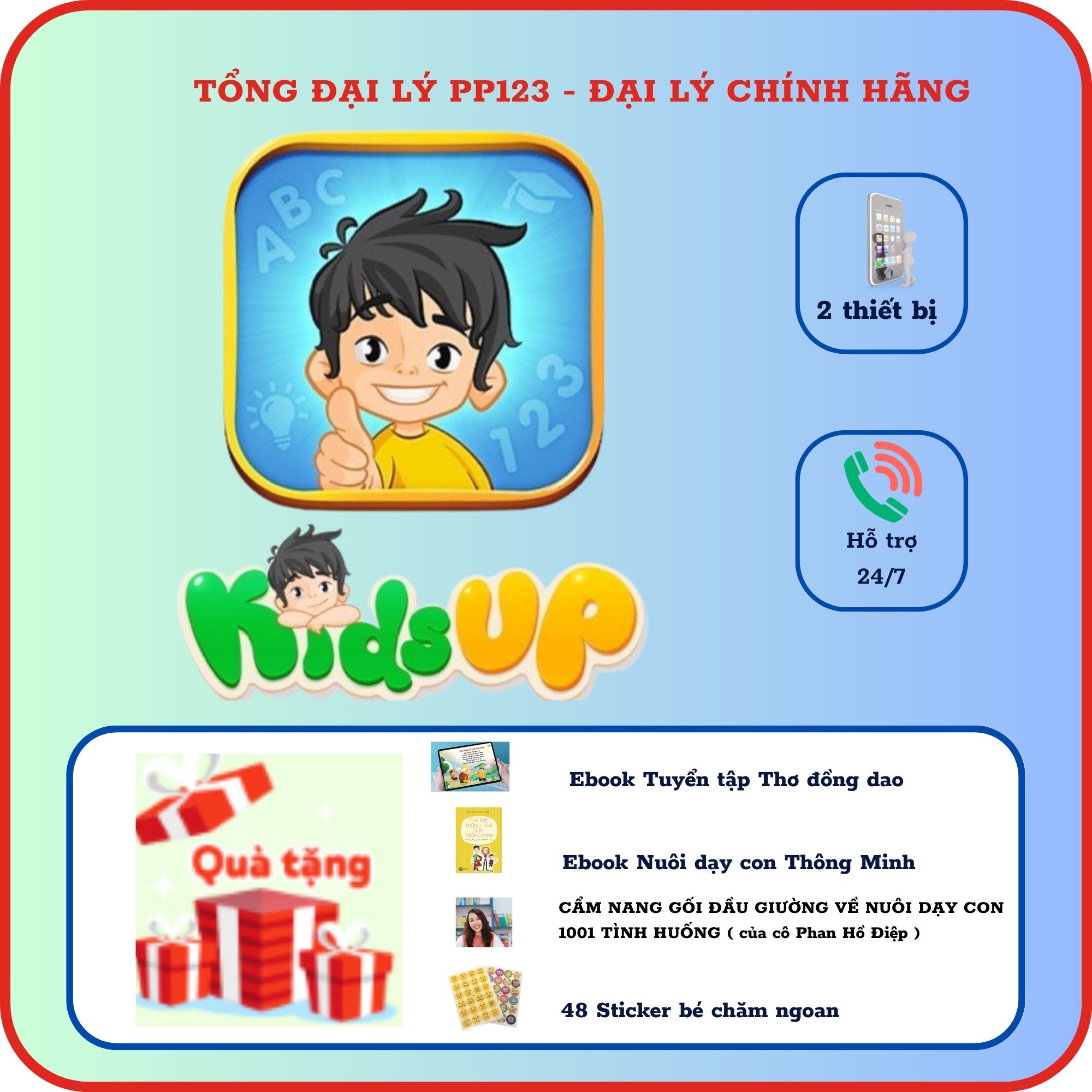 Kids up (Trọn Đời, 1 Năm) - KIDSUP MONTESSORI