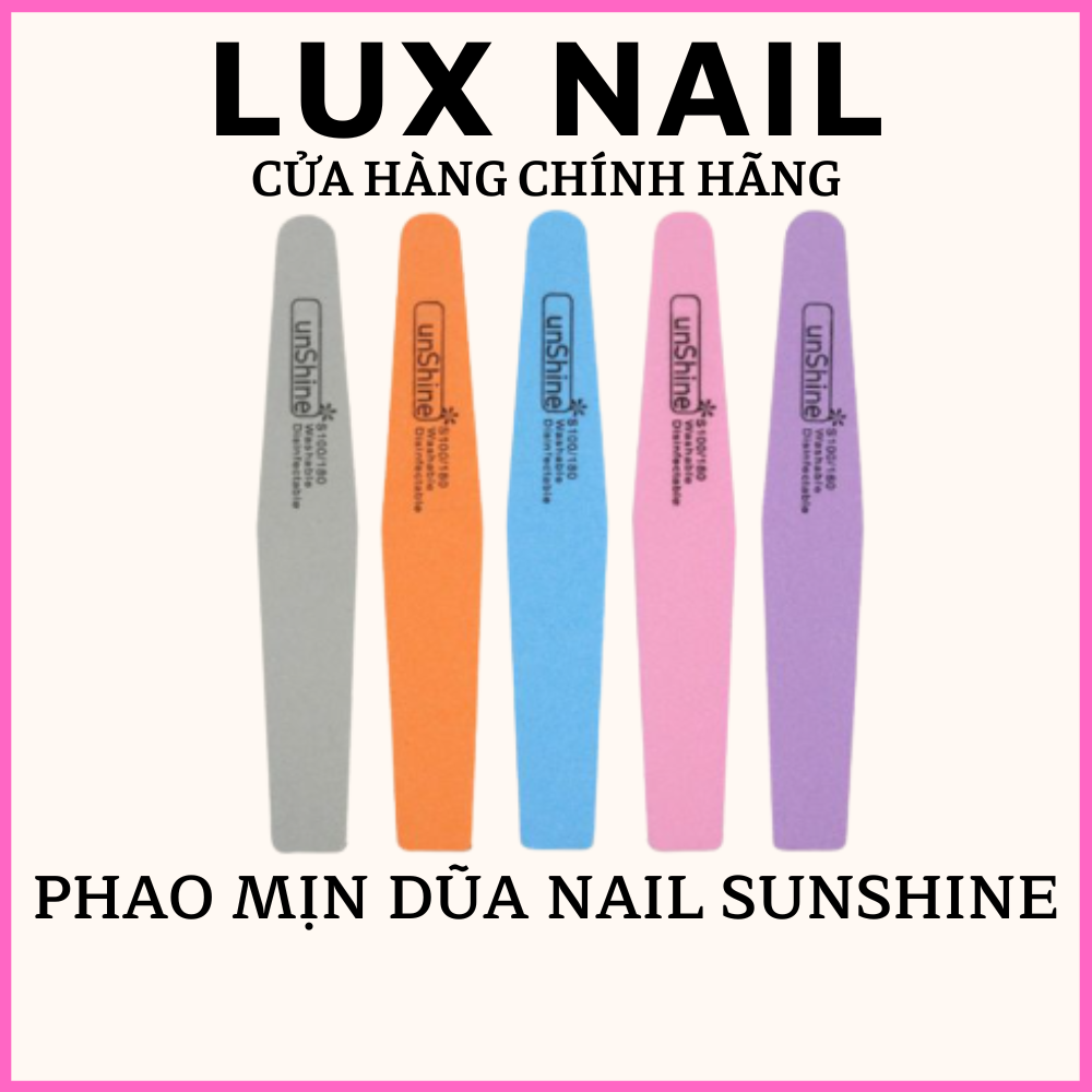 Phao mịn dũa móng SunShine 100/180 , dũa mịn nail loại dài 20cm