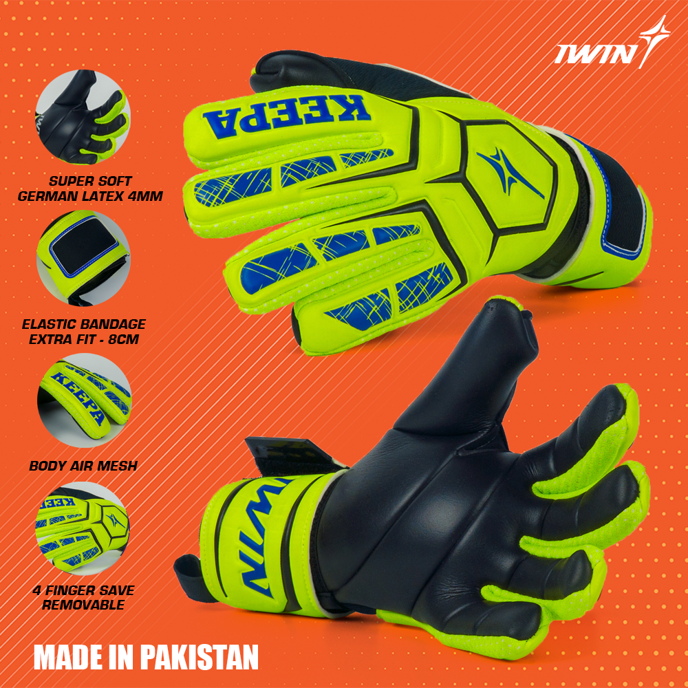 [HCM]Găng tay thủ môn Iwin Keepa GK02- Có xương nâng cao sự an toàn