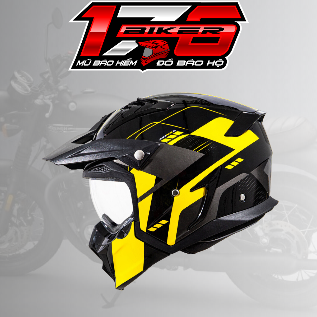 Mũ bảo hiểm đa năng yohe 890 navi - có thể biến hóa nhiều kiểu mũ khác nhau - biker 176 - mũ bảo hiểm & đồ bảo hộ vũng tàu