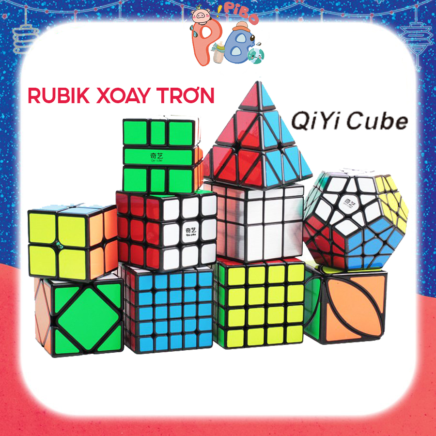 Đồ Chơi Rubik 3x3, 2x2, 4x4, 5x5 Megaminx, Pyraminx - Rubic Cao Cấp Khối Lập Phương Cho Bé - PiBo - T1