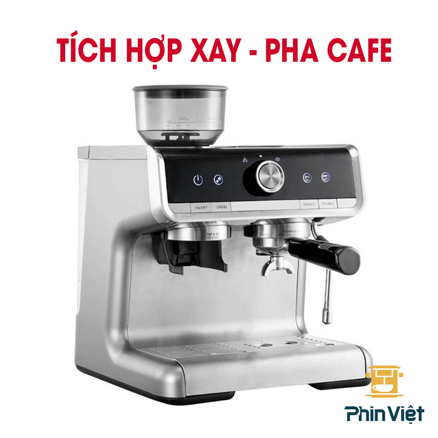 Máy xay và pha cà phê chuyên nghiệp 2 trong 1 Barsetto BAE 01