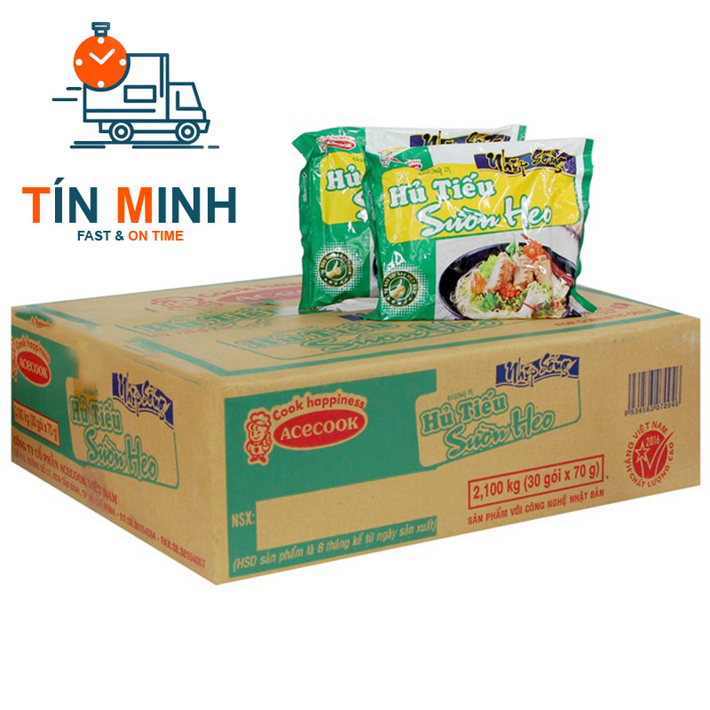 Hủ tiếu nhịp sống sườn heo thùng 30 gói 70g - Cty TM