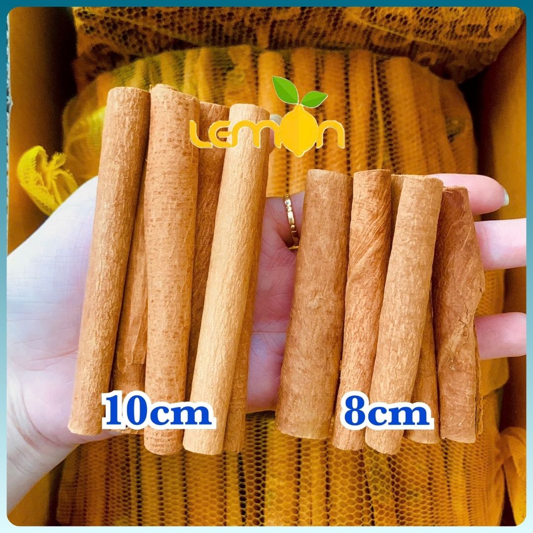 Vỏ quế khô khúc 8cm thơm cay hàng xuất khẩu - Quế điếu dùng nấu ăn, pha trà, trang trí