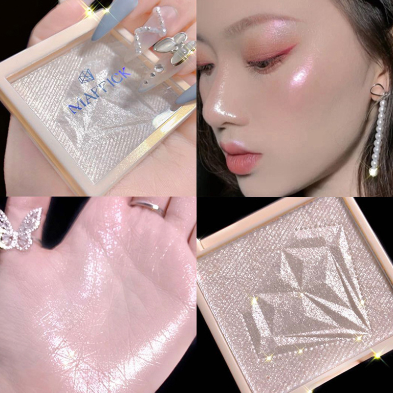 Phấn má bắt sáng tông màu pastel MAFFICK Diamond Highlight Powder 4g