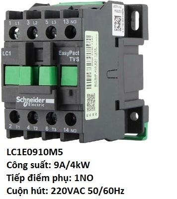 Contactor Schneider khởi động từ Schneider 220VAC LC1E0910 LC1E1210 LC1E1810 LC1E2510 LC1E3210 LC1E3810 LC1E40 LC1E50