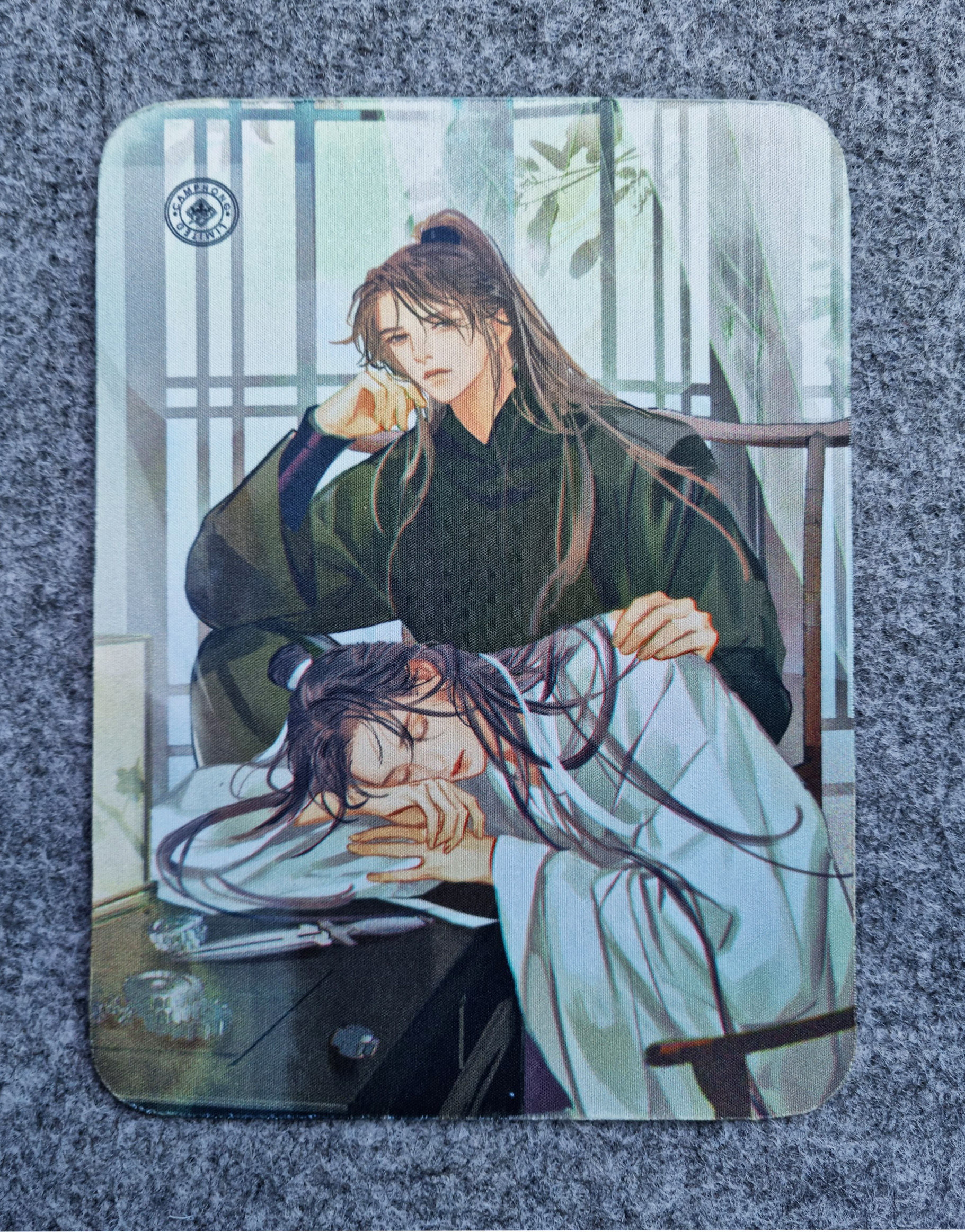 Miếng lót chuột in hình anime "Husky và sư tôn mèo trắng" tiện dụng