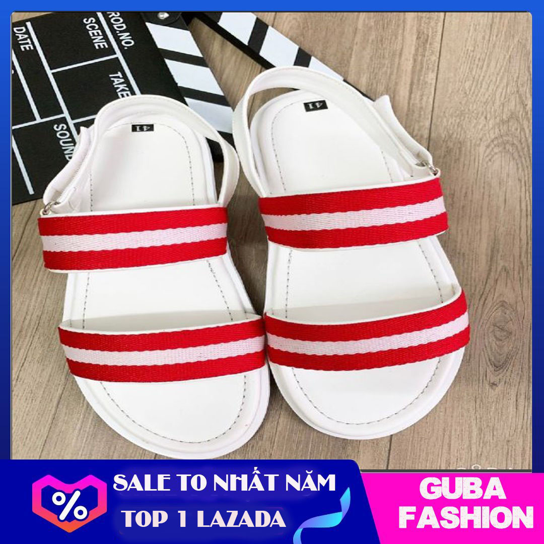 [HCM]Sandal nam da thật đế đúc quai hậu đính logo vessacc cực đẹp-ảnh thật.