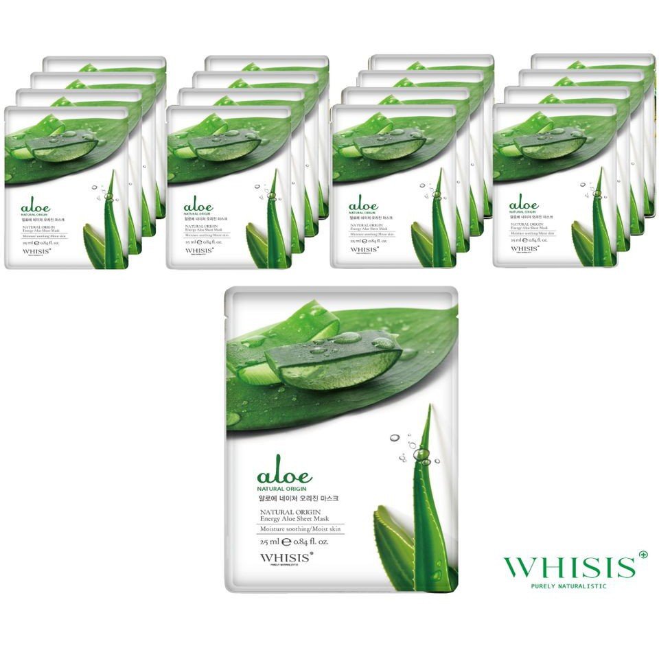 Mặt nạ lô hội cấp ẩm dưỡng trắng da Whisis Hàn Quốc 25ml