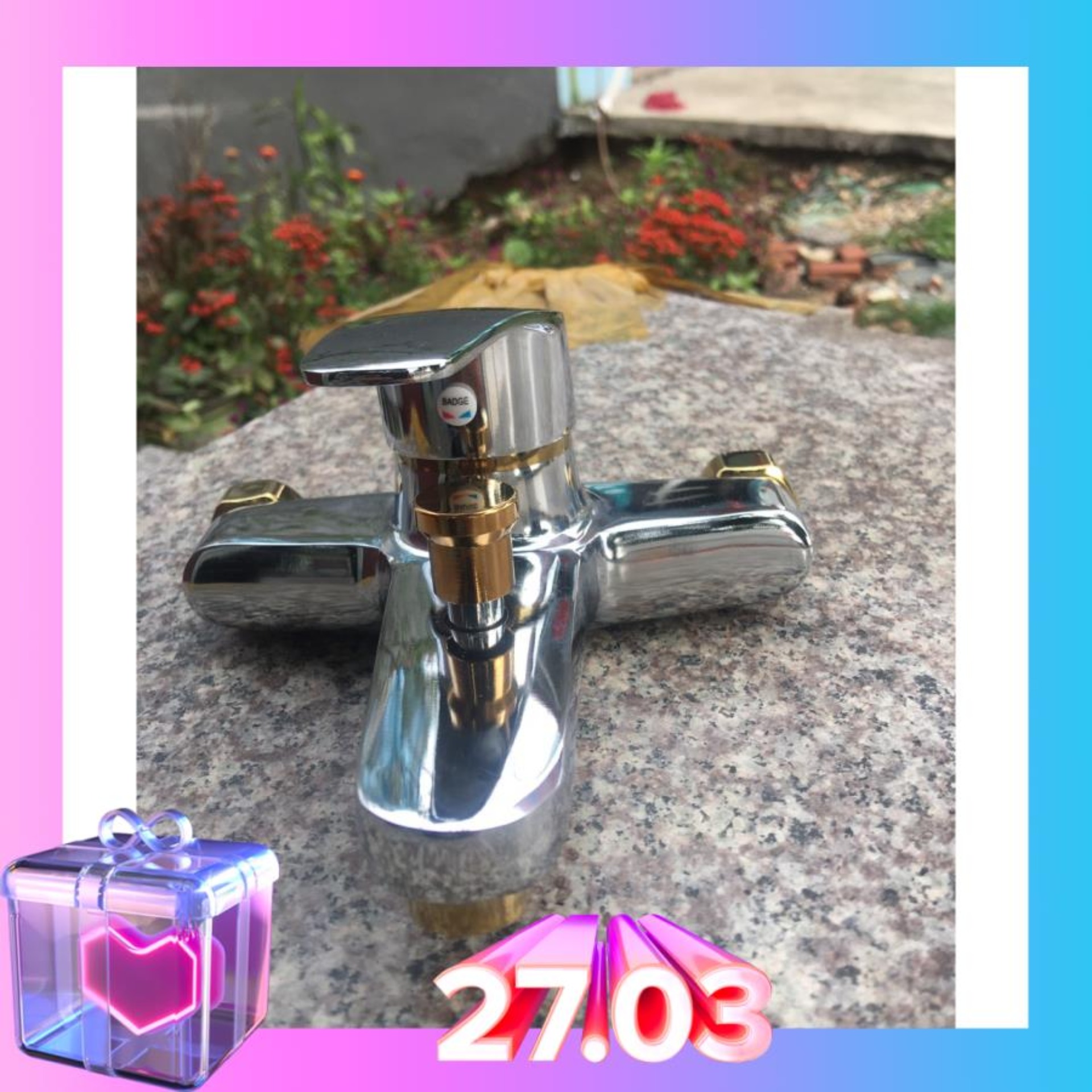 Củ sen tắm nóng lạnh-bộ vòi sen tắm nóng lạnh fenoly- tặng bát sen,dây sen,cài sen đủ bộ chỉ việc lắp đặt