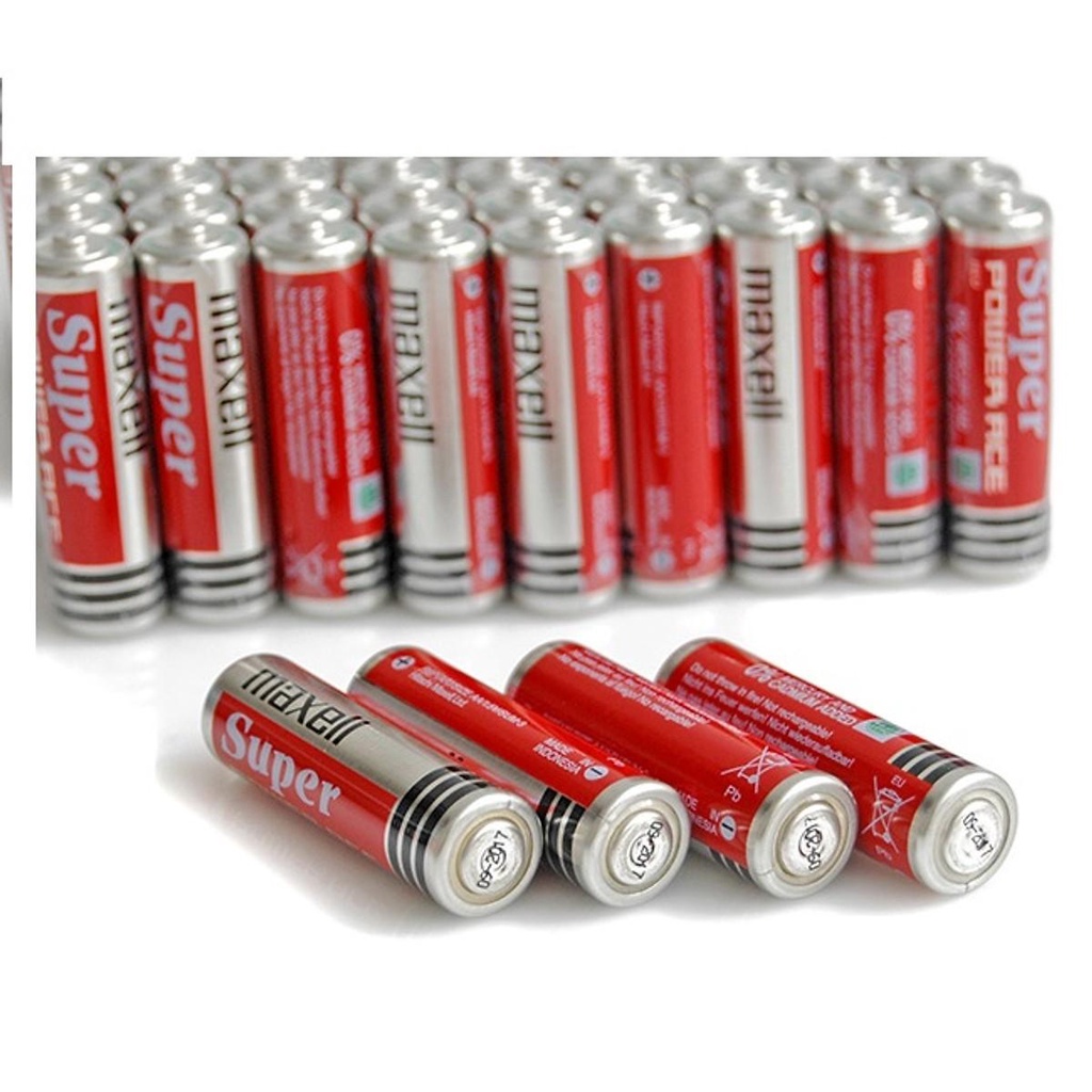 Cục pin tiểu đỏ aa maxell super 1.5v
