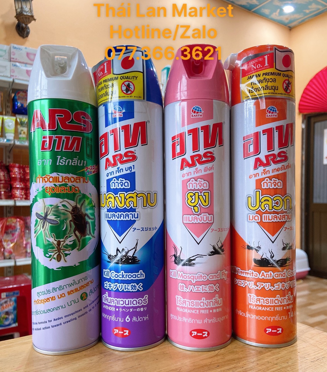 Bình xịt côn trùng ars tiêu diệt côn trùng 600ml thái lan mùi lavender thái lan market