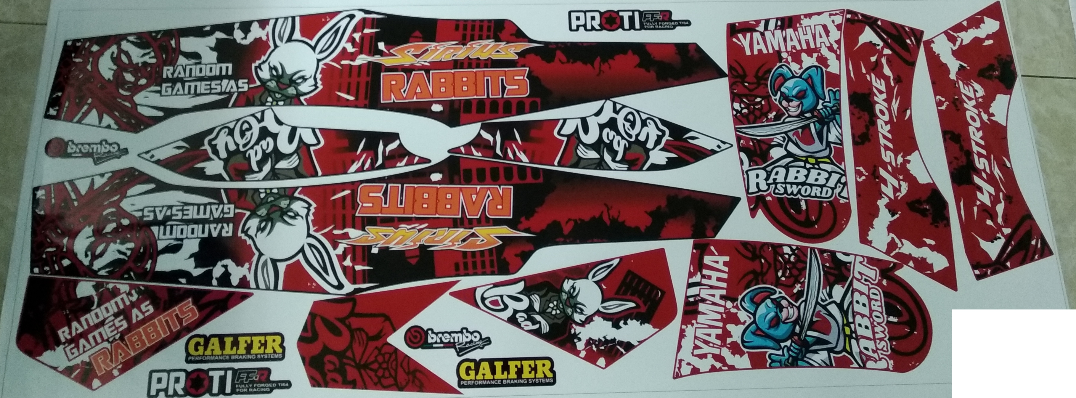 [HCM]tem rời sirius : shilung : thỏ RABBITS (kèm quà tặng)