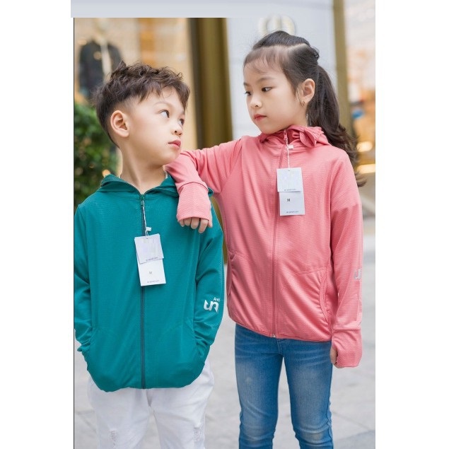 Áo nắng GU thông hơi siêu mát cho BÉ trai BÉ gái