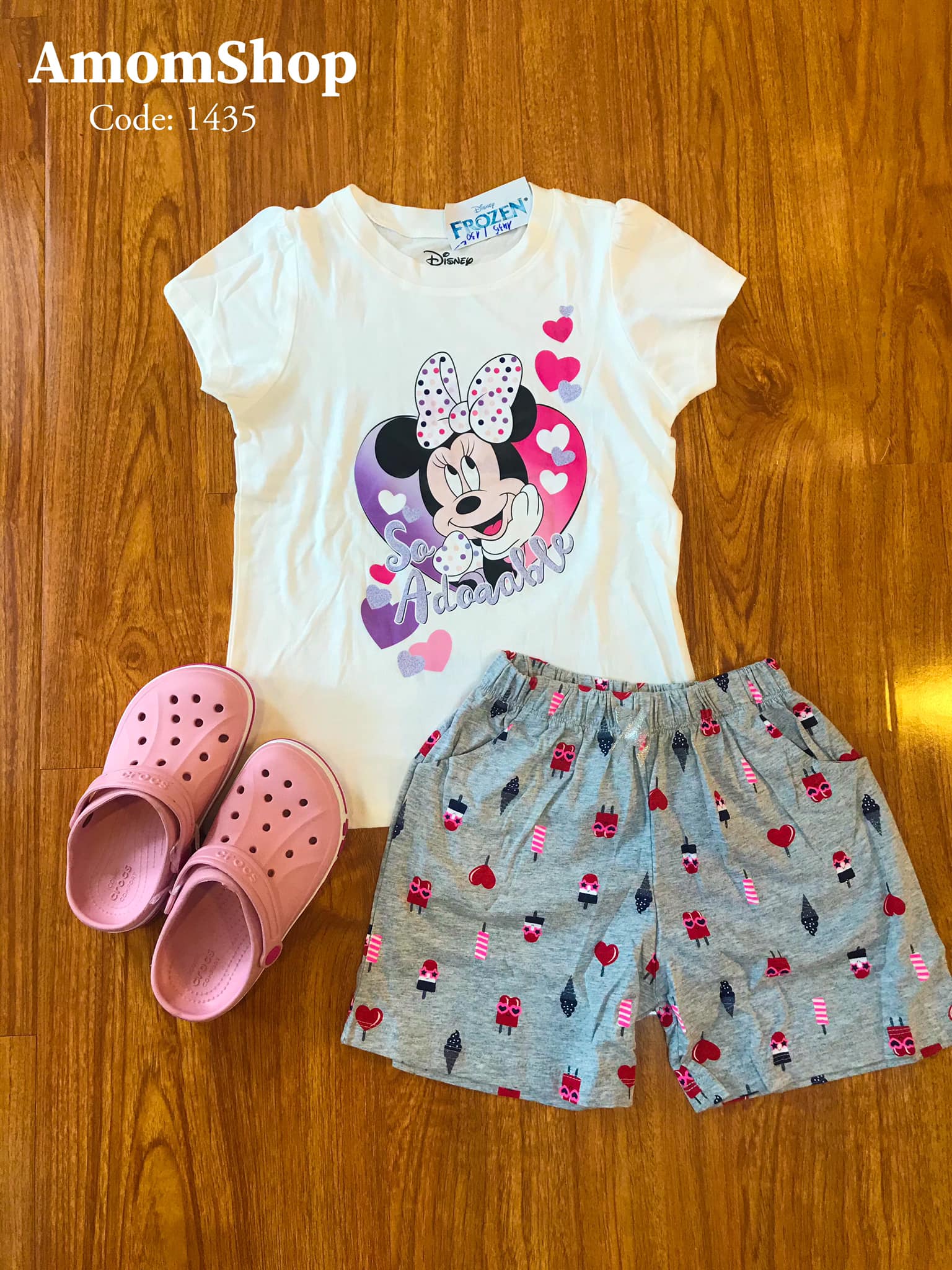 Amomshop - set bộ disney bé gái - hàng hiệu xuất khẩu