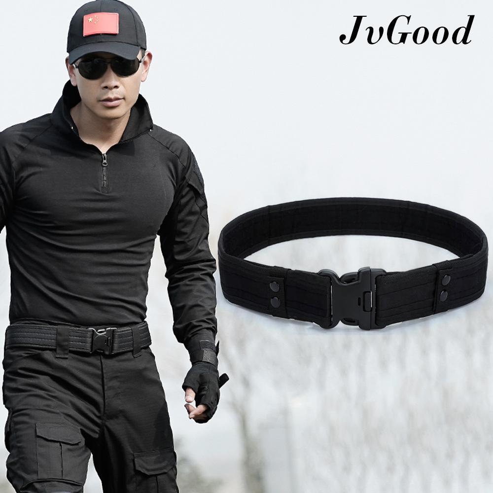 JvGood Security Tactical Combat Belt Utility Gear Adjustable Heavy Duty Police Military Equipment for Outdoor