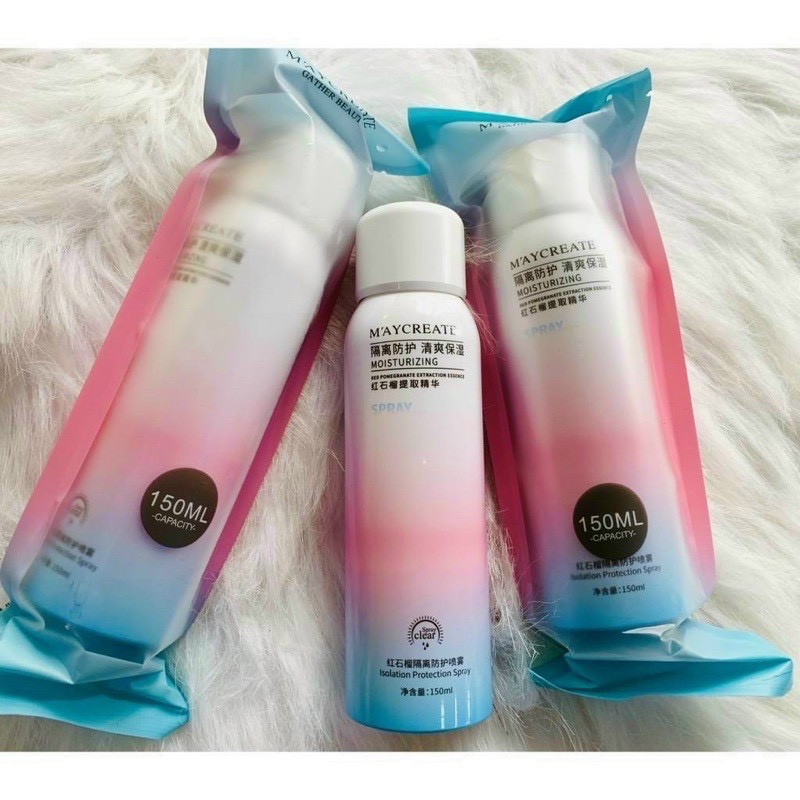 Xịt chống nắng trắng da m'aycreate 150ml