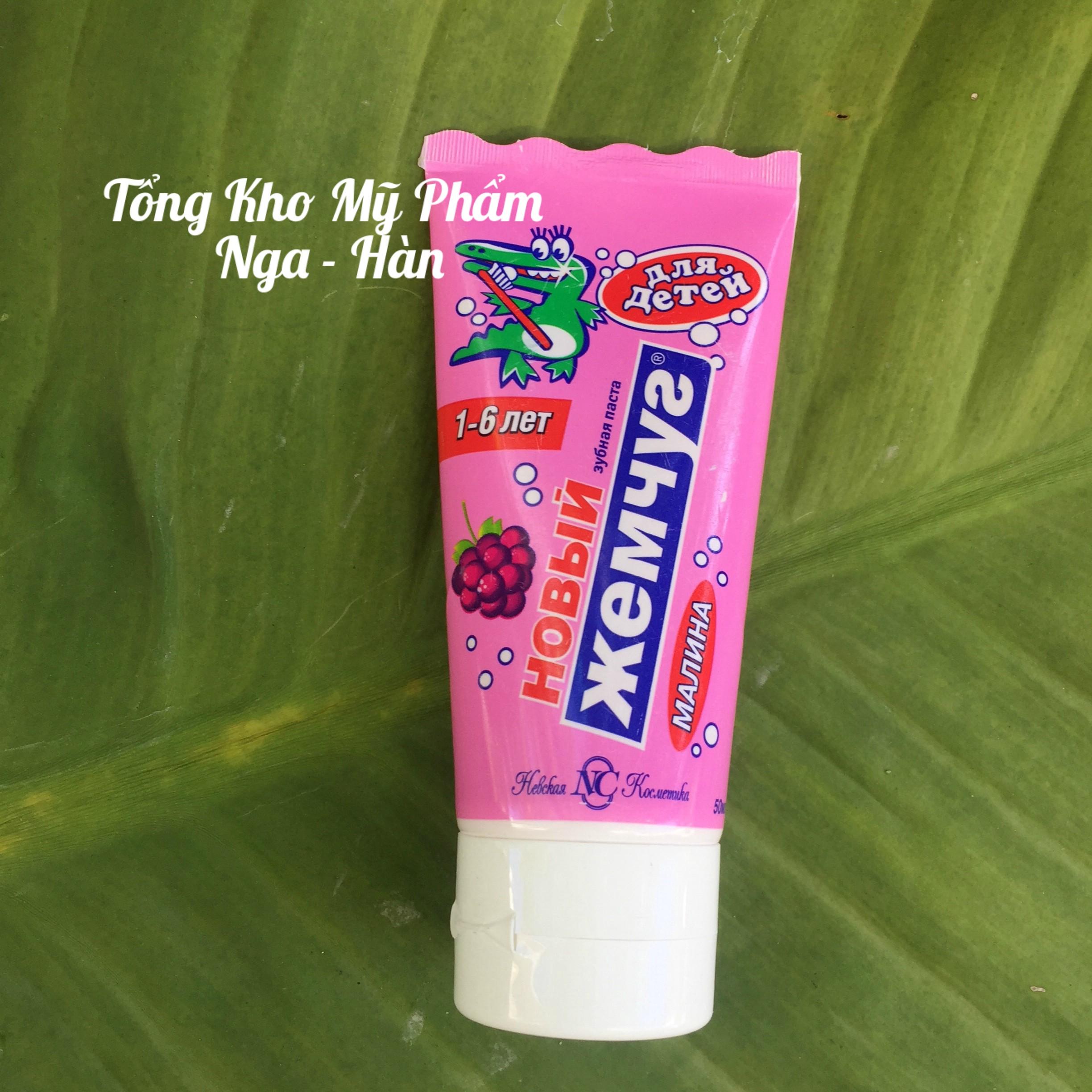 Kem đánh răng cho bé Nevcos hương mâm xôi
