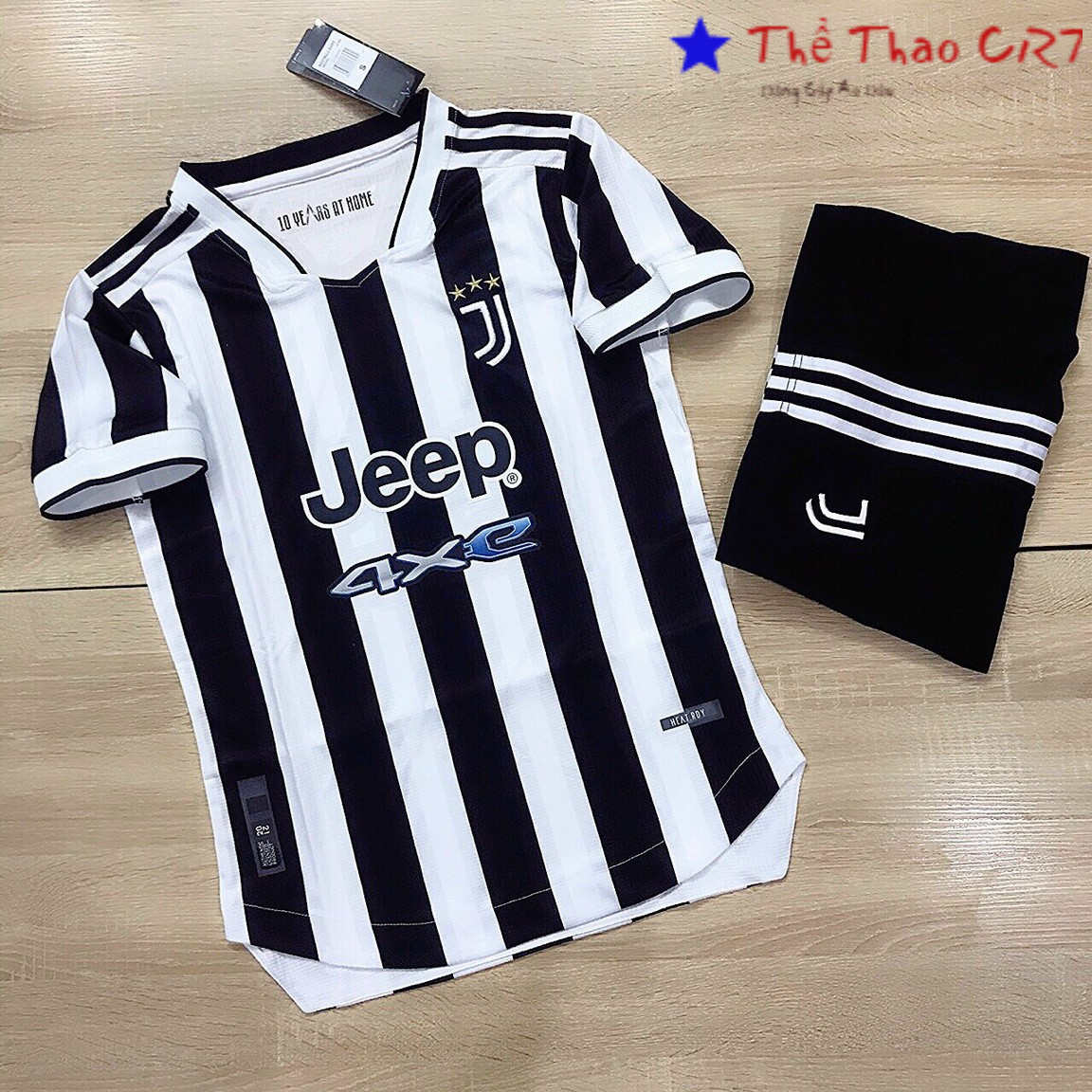 Áo bóng đá-Áo Đá Banh Câu Lạc Bộ Juventus - Mùa Giải Mới 2022-Chất Polyester Thái Cao Cấp