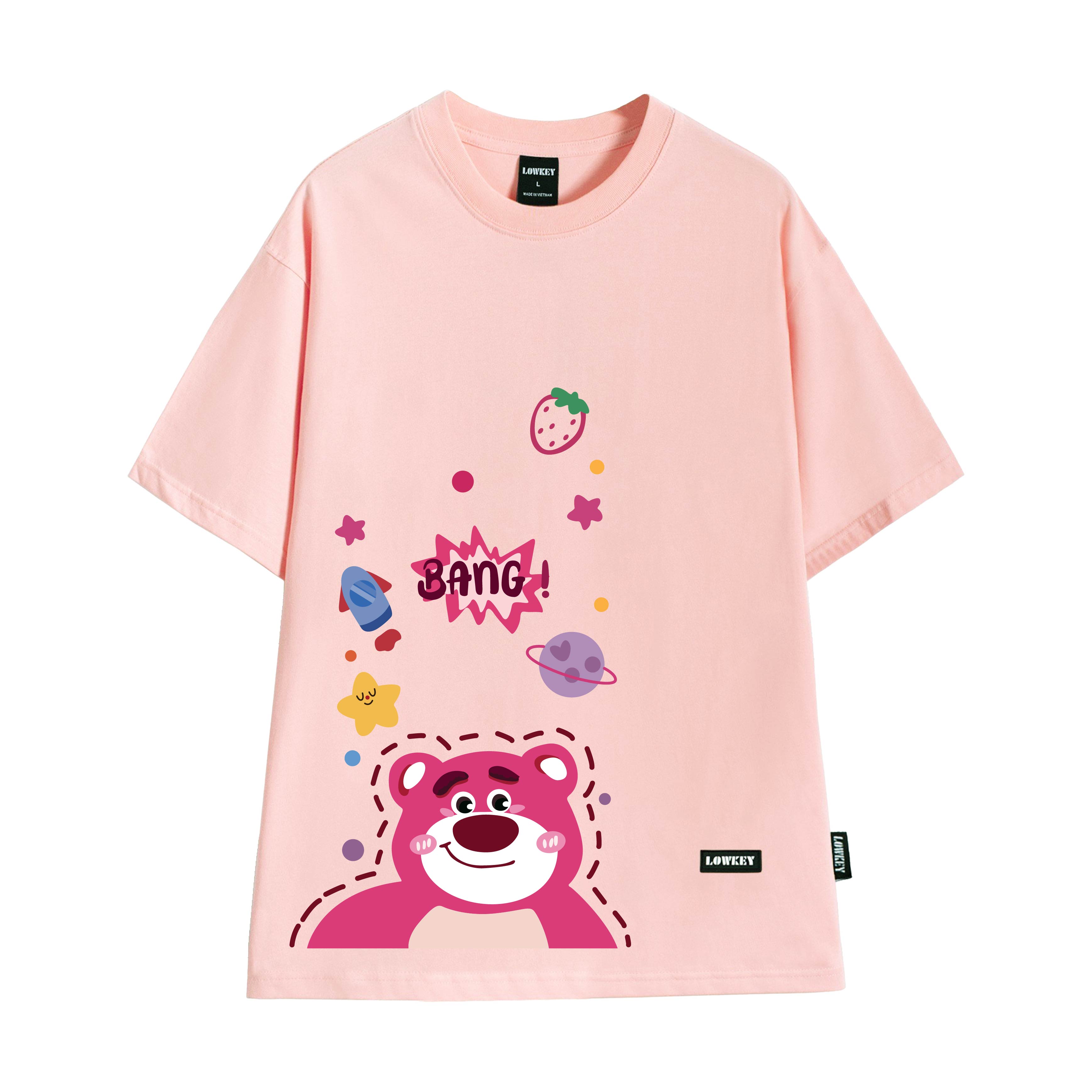 Áo tee unisex nam nữ hoạ tiết Gấu LOTSO LOWKEY đẹp K0072 - Form rộng rãi hot trend