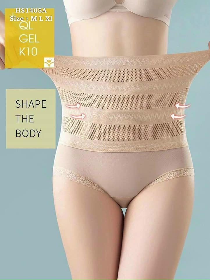 Quần Nịt Bụng Cotton Phối Ren Hỗ Trợ Định Hình, Giảm Eo Tan Mỡ Thoải Mái Diện Đồ Body