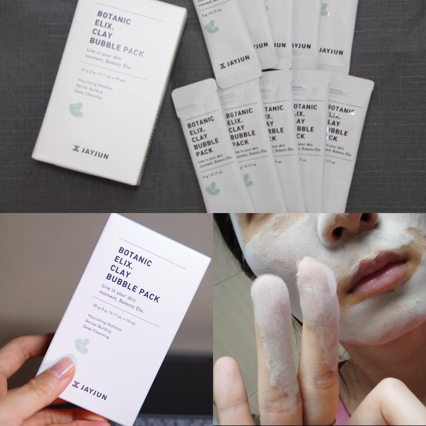 Mask đất sét sủi bọt thải độc dạng miếng
