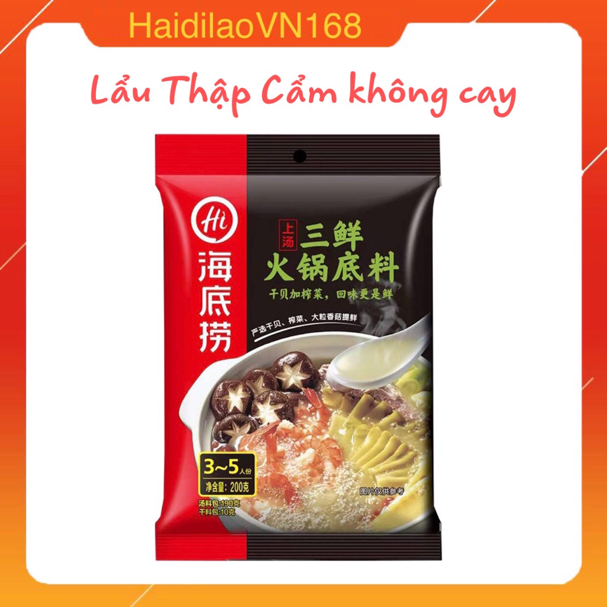 [HCM]Lẩu Haidilao vị Nấm thập cẩm