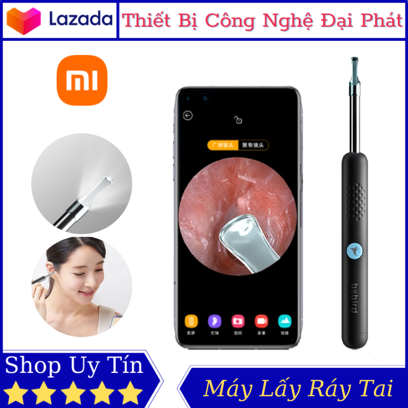 Dụng cụ lấy ráy tai xiaomi bebird r1 máy lấy ráy tai tích hợp camera 3mp và đèn led trợ sáng