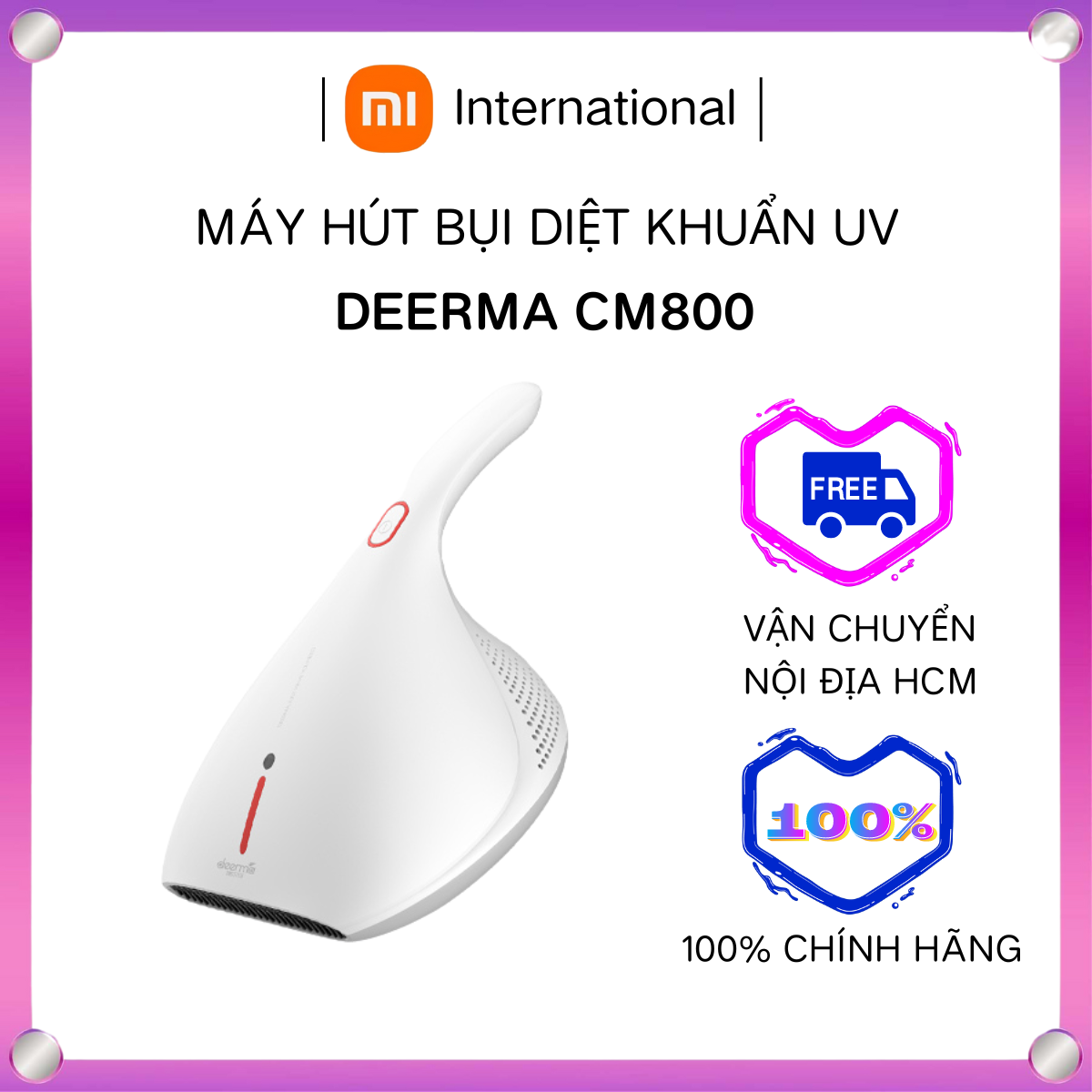 Máy Hút Bụi Giường Nệm Diệt Khuẩn Deerma CM800 - Xiaomi International