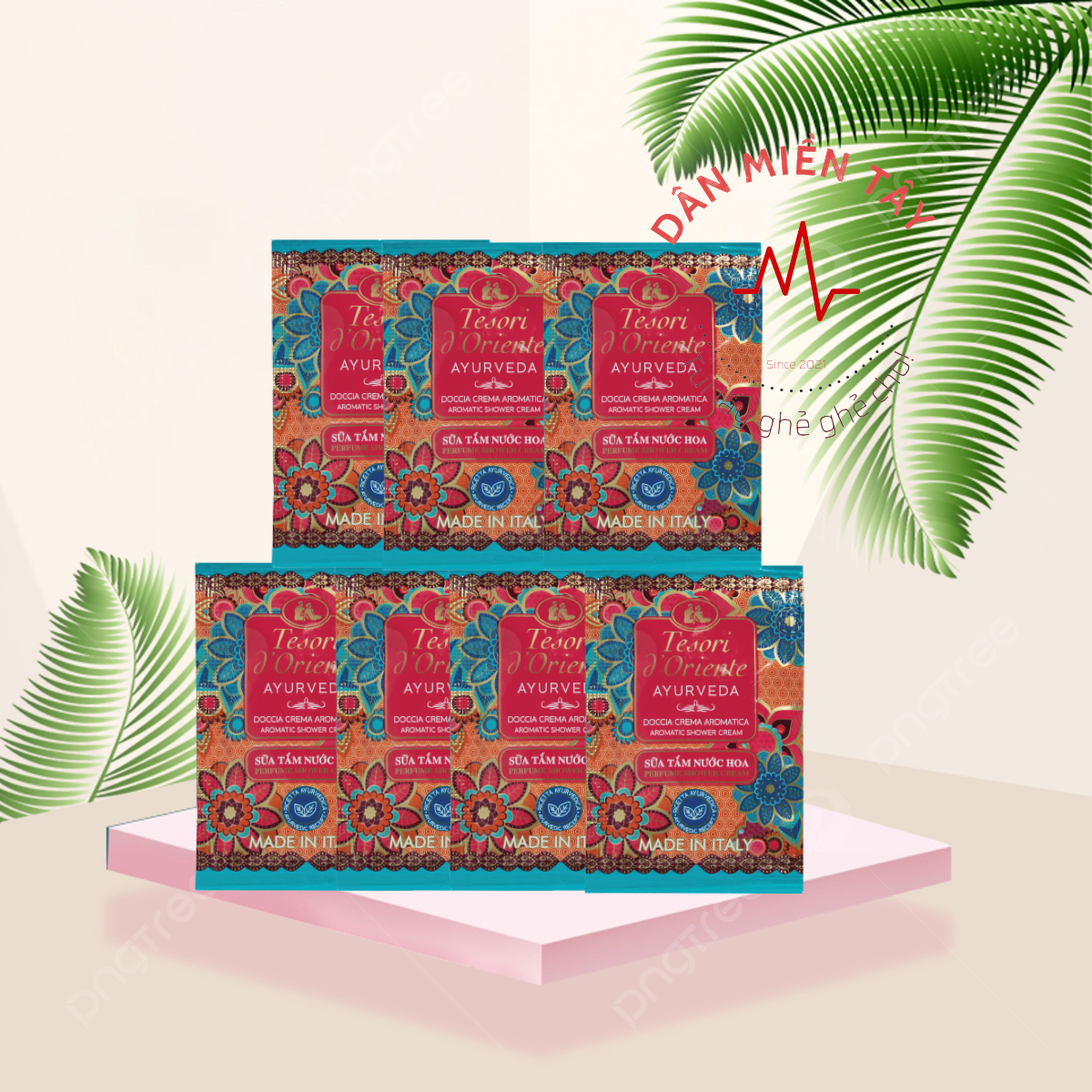 Tesori d’Oriente - Dây Sữa Tắm Nước Hoa Ayurveda Tesori d’Oriente 12x7ml