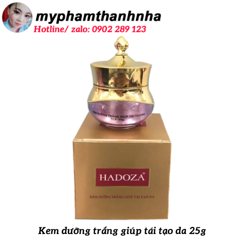 Kem dưỡng trắng giúp tái tạo da 25g Hadoza