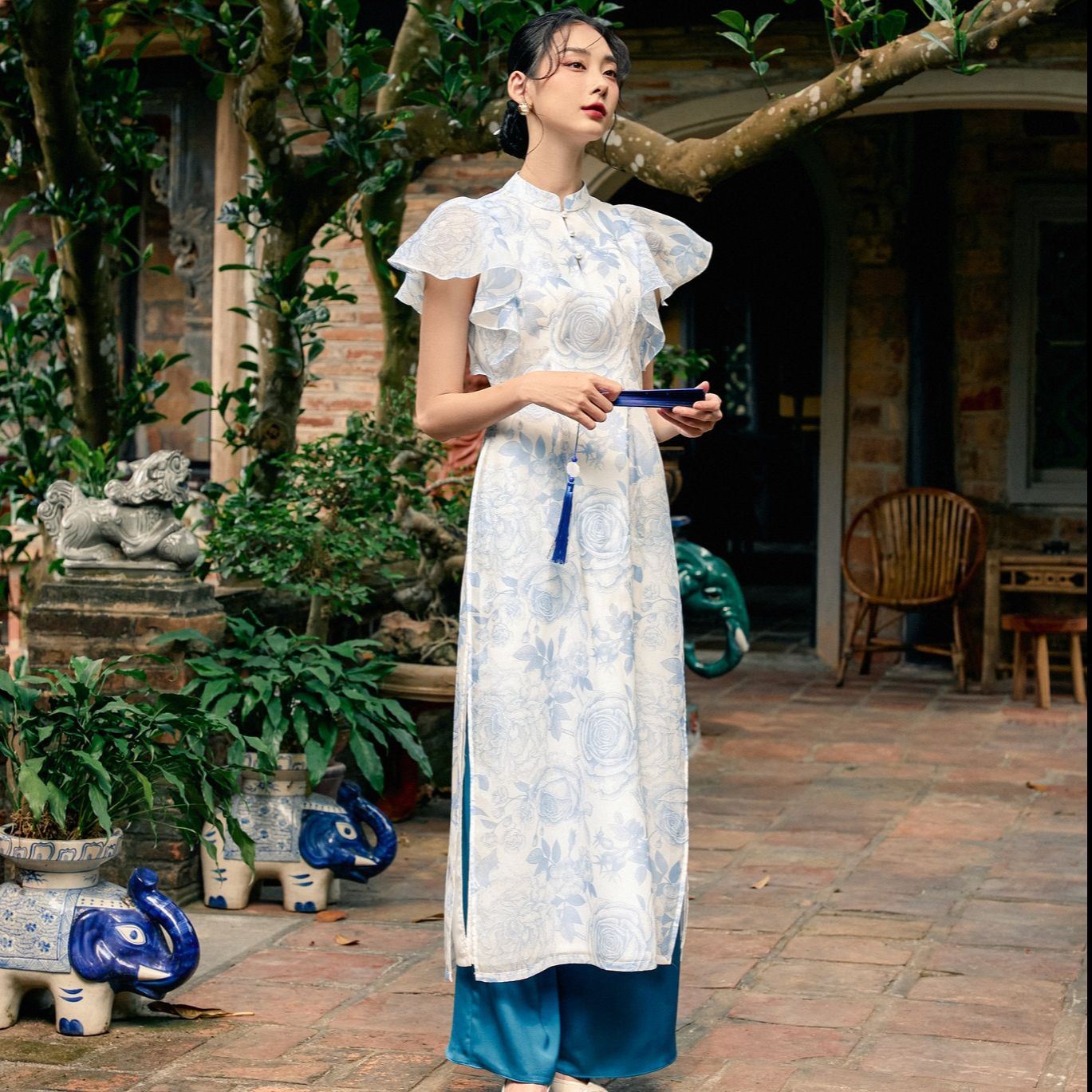 Olv - áo dài tuyết sương