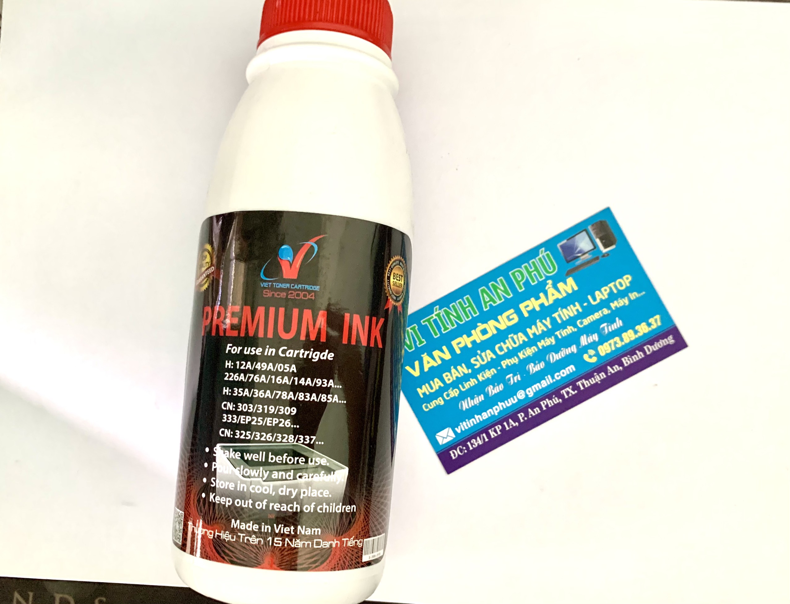 Mực nạp premium- ink dùng cho canon và hp - mực siêu đậm