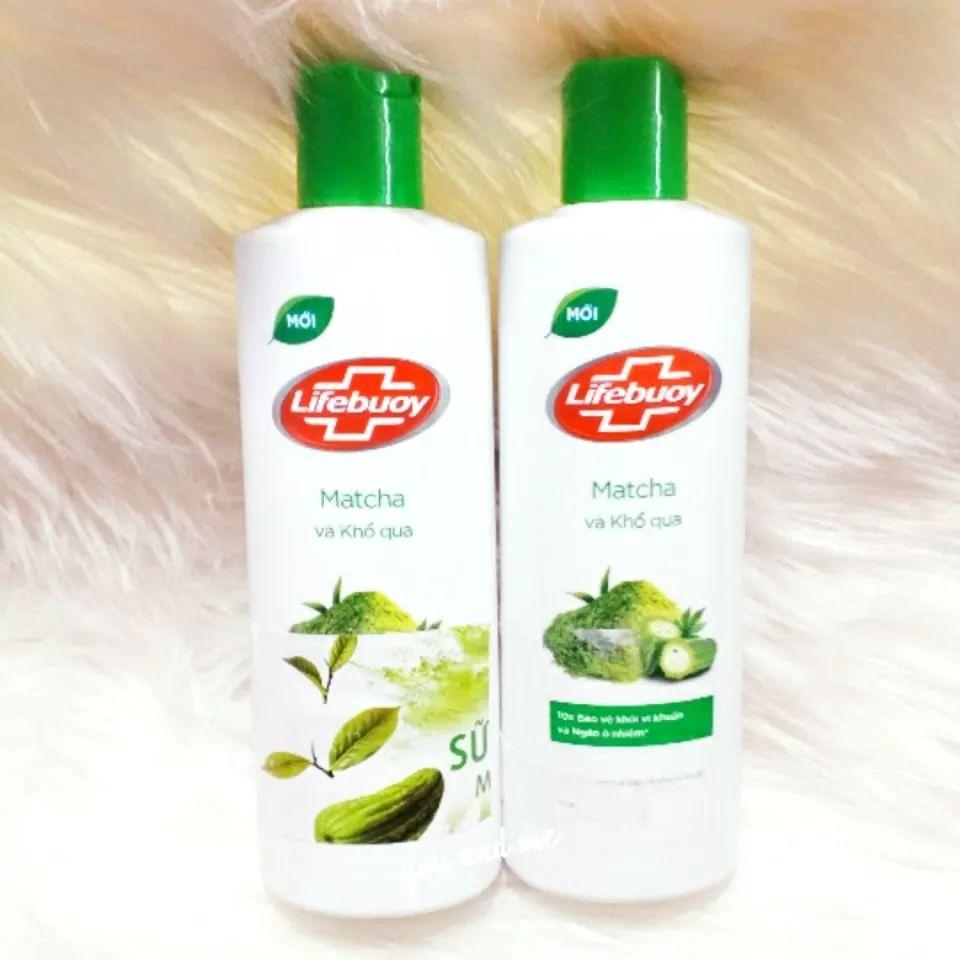 (Hàng Khuyến Mãi Tách Sét) Combo 2 Sữa Tắm Detox Lifebuoy Matcha và Khổ Qua 200gx2