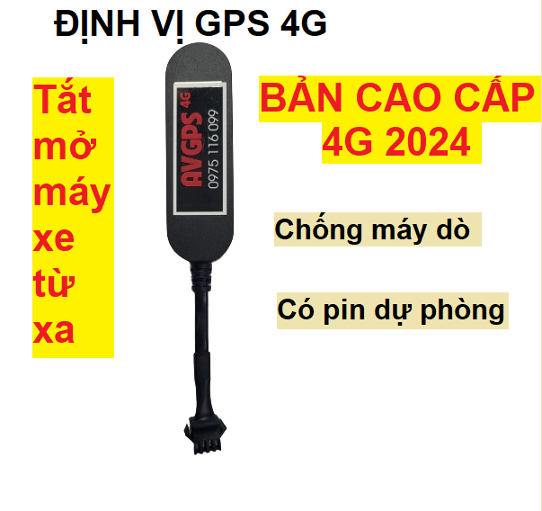 Thiết Bị Định Vị Chống Trộm Xe Máy Ô Tô AV01 tắt mở máy từ xa, chính xác cao, bảo hành 1 năm