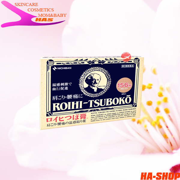 Miếng dán huyệt đạo giảm đau roihi tsuboko 156 miếng nhật bản