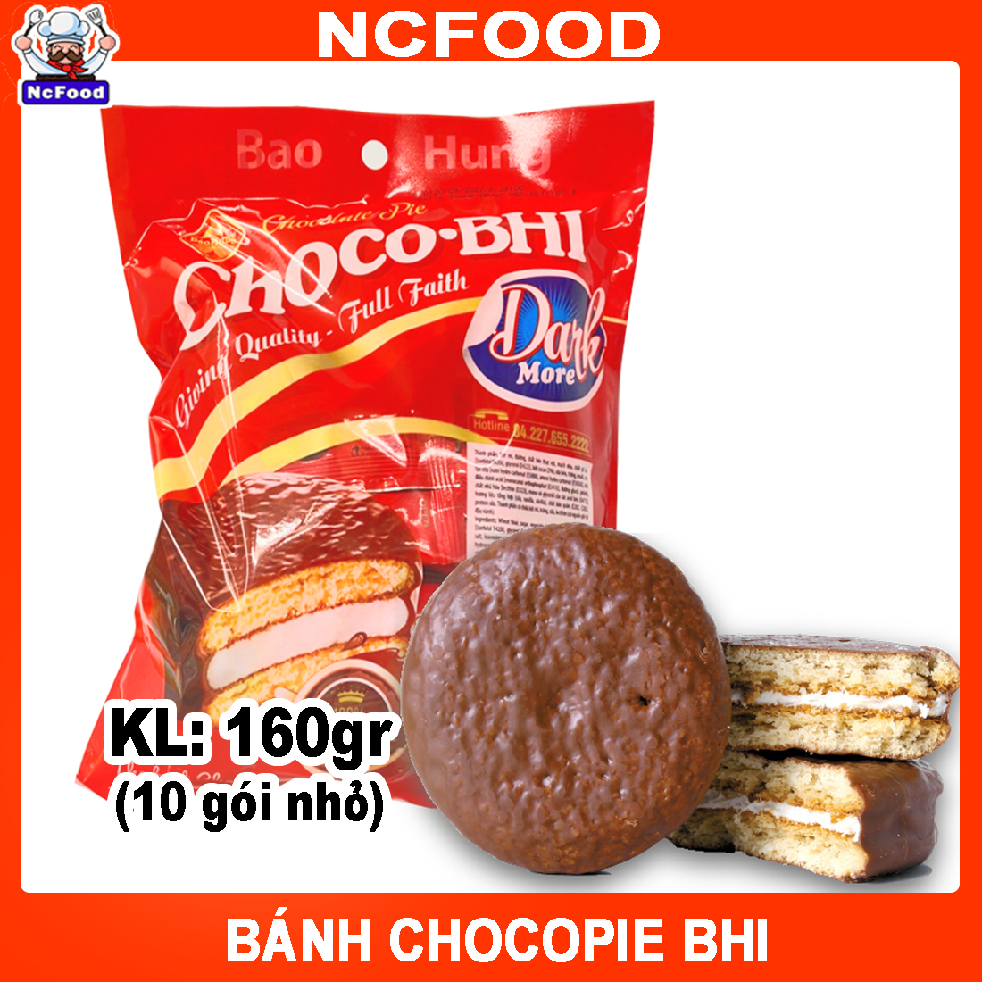 Bánh Chocopie HBI Bảo Hưng 160g (10 cái)