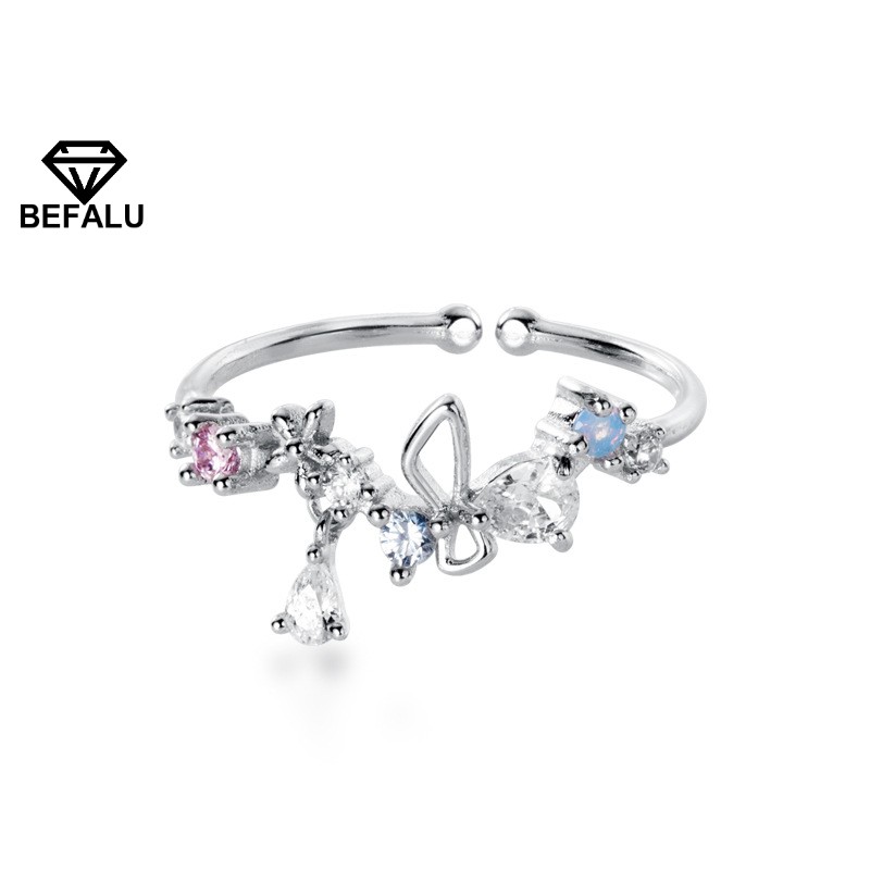 Nhẫn nữ bạc 925 phong cách hàn quốc n01 freesize- befalu