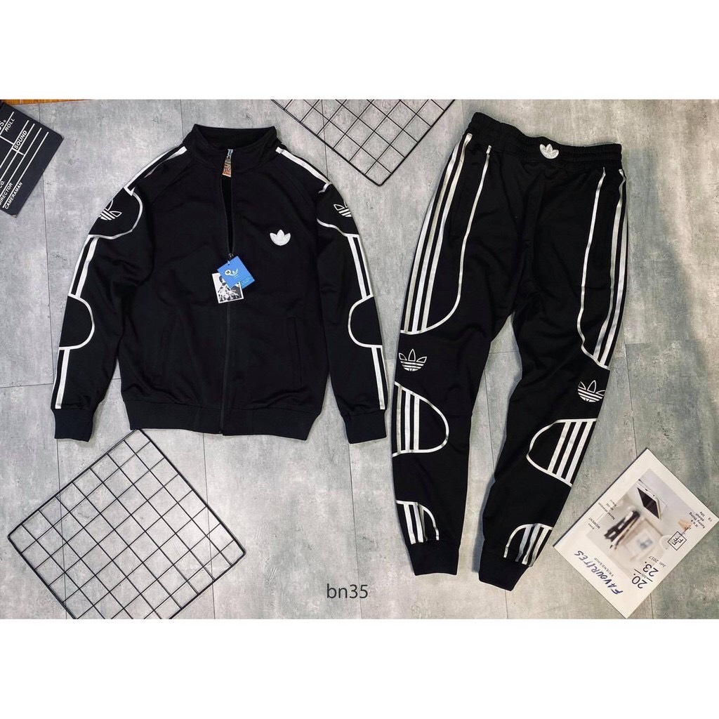 Bộ nỉ nam phong cách trẻ trung, Bộ thu đông Adi.das nam chất liệu dày dặn, Áo thun nỉ nam và quần ống Jogger Đủ size Hàng Xịn -MS BD951 - Vinc Store