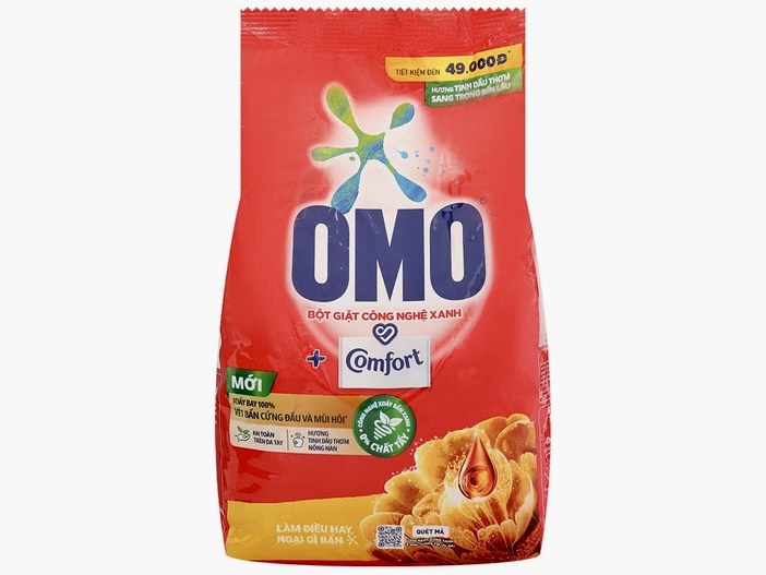 Bột giặt OMO Comfort tinh dầu thơm Sang Trọng 2.6kg