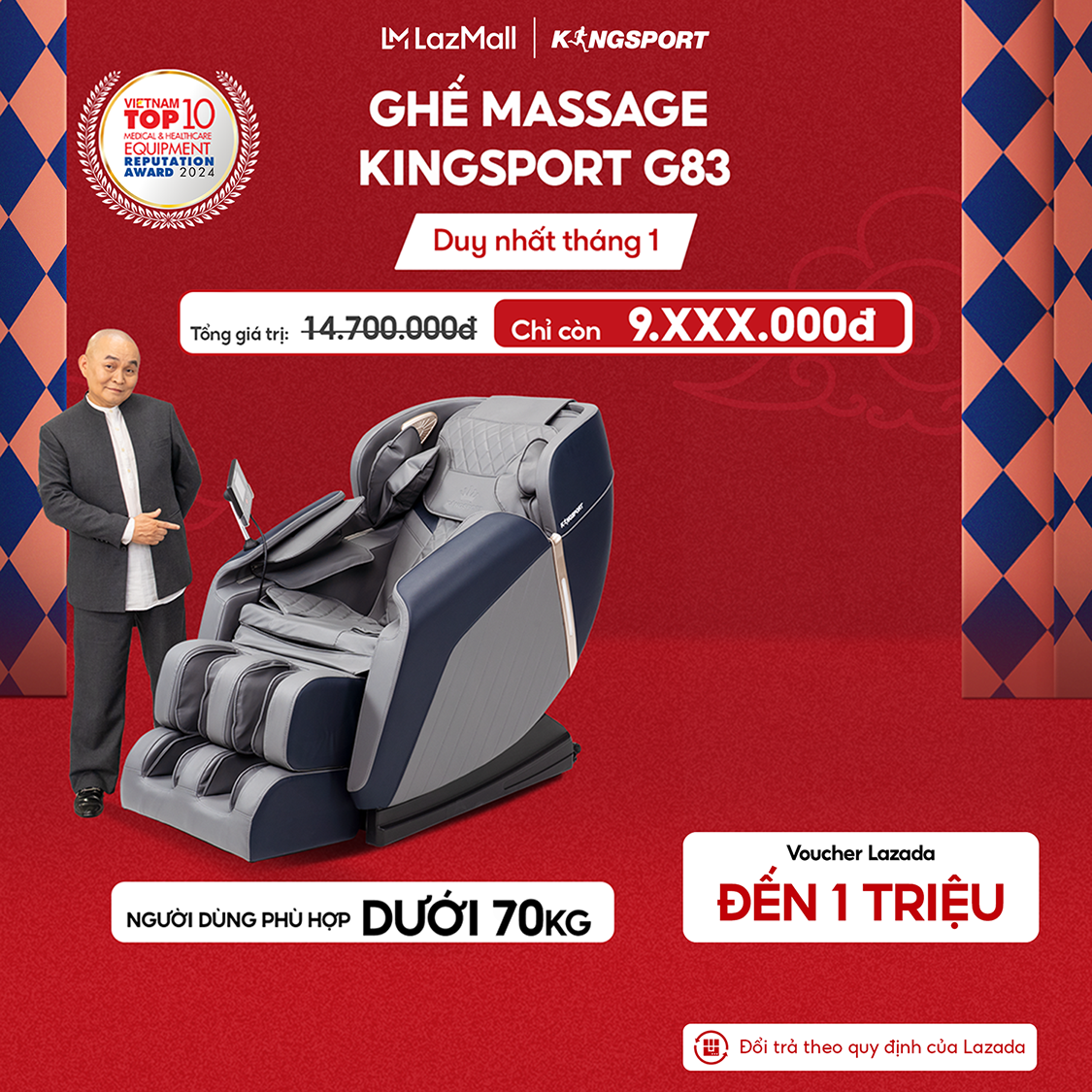  Miễn phí lắp đặt | Ghế massage KINGSPORT G83 hệ thống con lăn hiện đại con lăn lòng bàn chân 3 cấp độ nhiệt hồng ngoại kép 